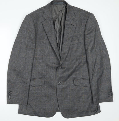 Brook t Mens Grey   Jacket Suit Jacket