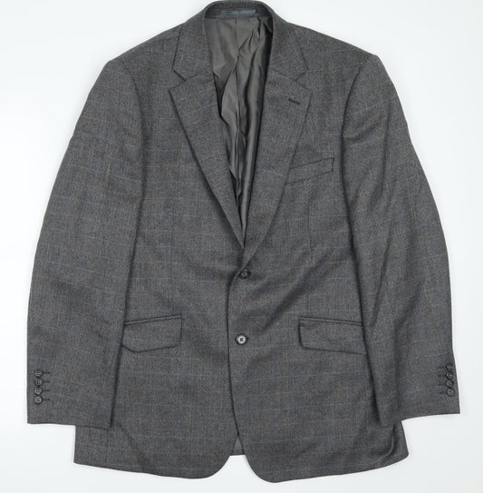 Brook t Mens Grey   Jacket Suit Jacket