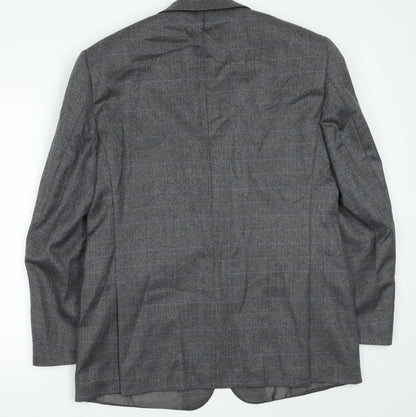 Brook t Mens Grey   Jacket Suit Jacket