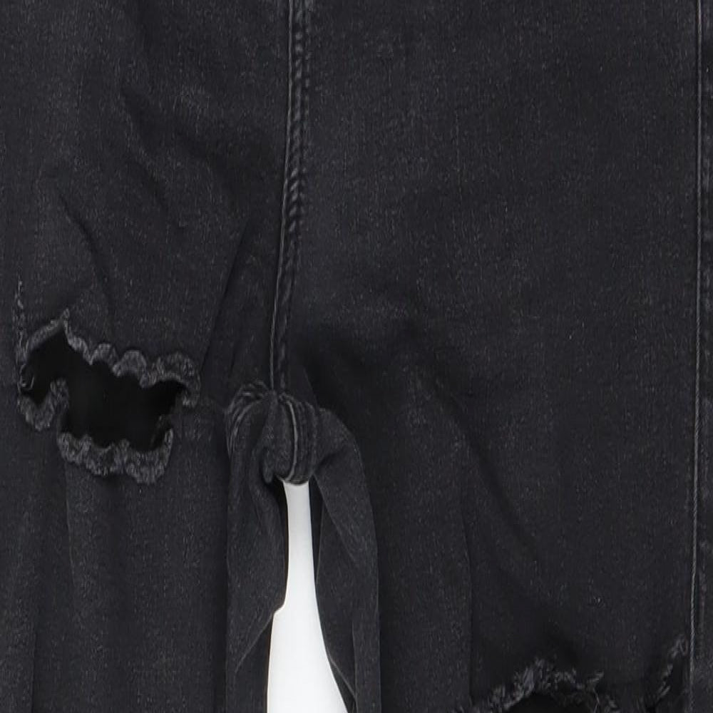 Topshop Womens Black  Denim Skinny Jeans Size 28 in L25 in