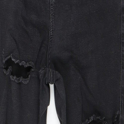 Topshop Womens Black  Denim Skinny Jeans Size 28 in L25 in
