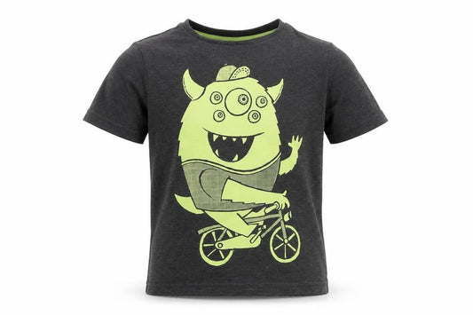 TU Boys Grey   Pullover T-Shirt Size 4-5 Years  - Monster Print
