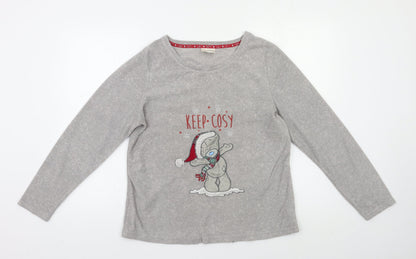 Me To You Womens Grey   Top Pyjama Top Size 12