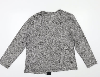Ronni Nicole Womens Silver   Jacket Blazer Size M