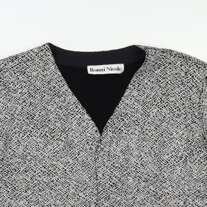 Ronni Nicole Womens Silver   Jacket Blazer Size M
