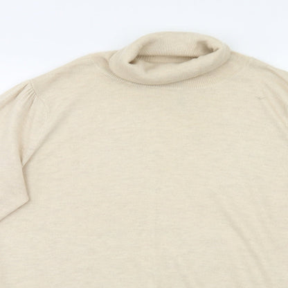 Evans Womens Beige   Pullover Jumper Size 16