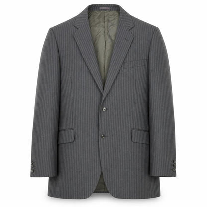 Charles Blades Mens Grey Striped  Jacket Blazer Size 42