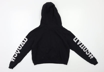 YD Girls Black   Pullover Hoodie Size 12 Years  - Sequin detail