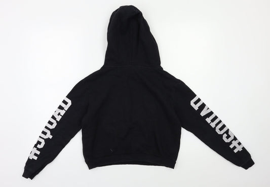 YD Girls Black   Pullover Hoodie Size 12 Years  - Sequin detail