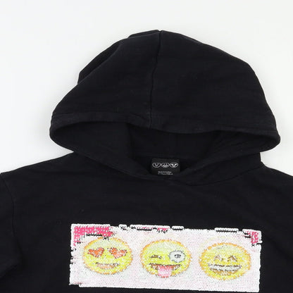 YD Girls Black   Pullover Hoodie Size 12 Years  - Sequin detail