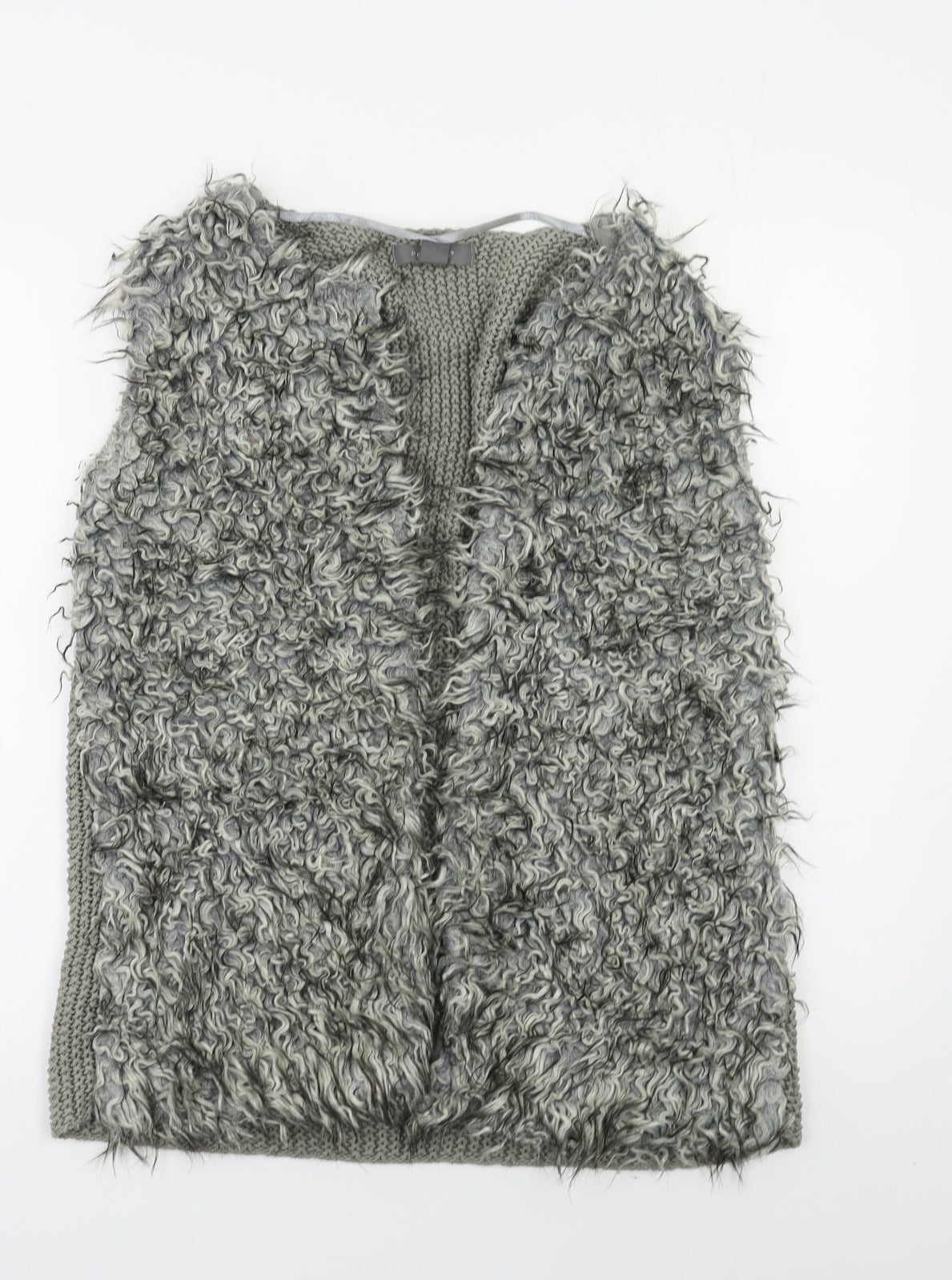Primark Womens Grey   Gilet Poncho Size 12
