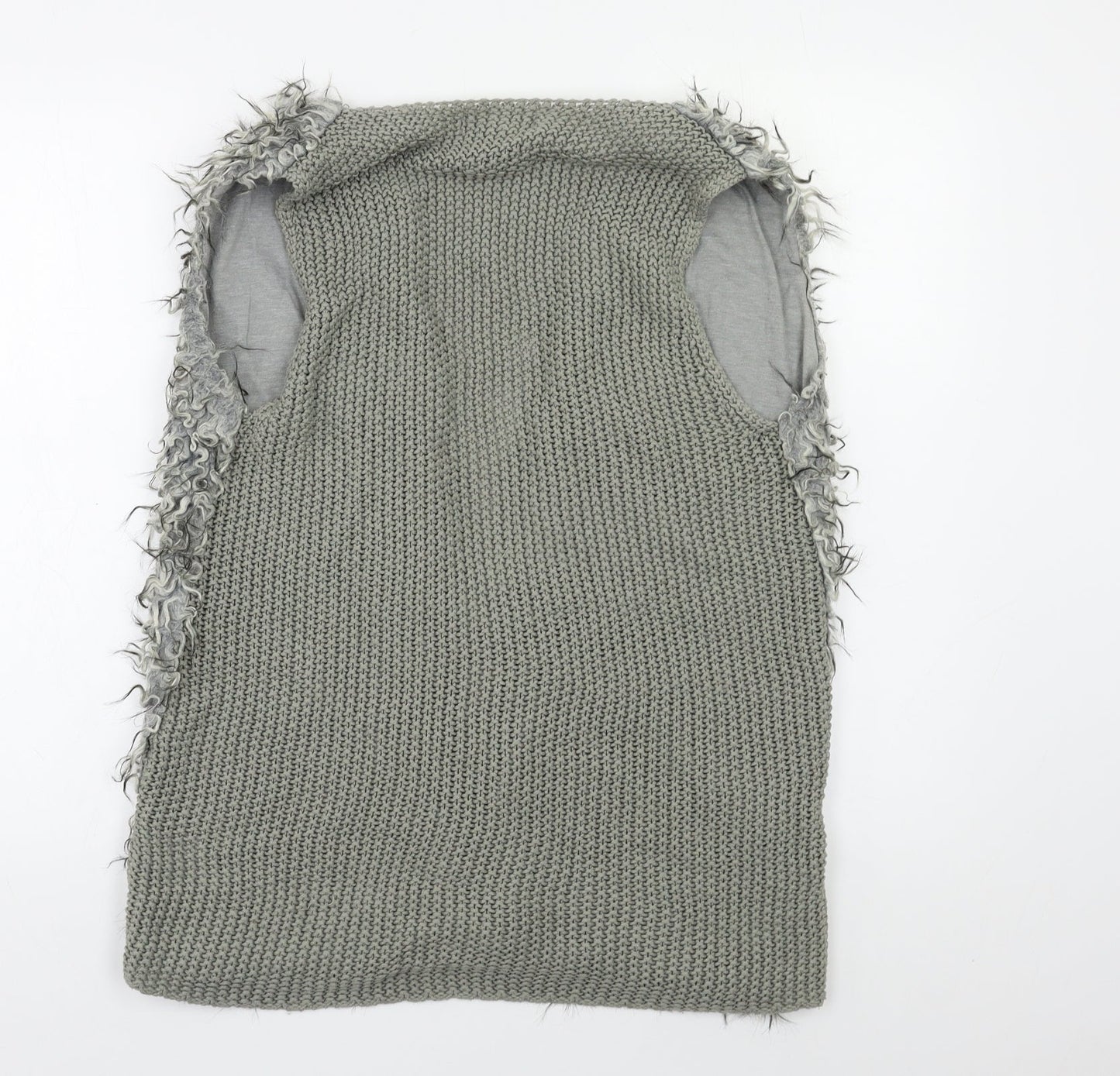 Primark Womens Grey   Gilet Poncho Size 12