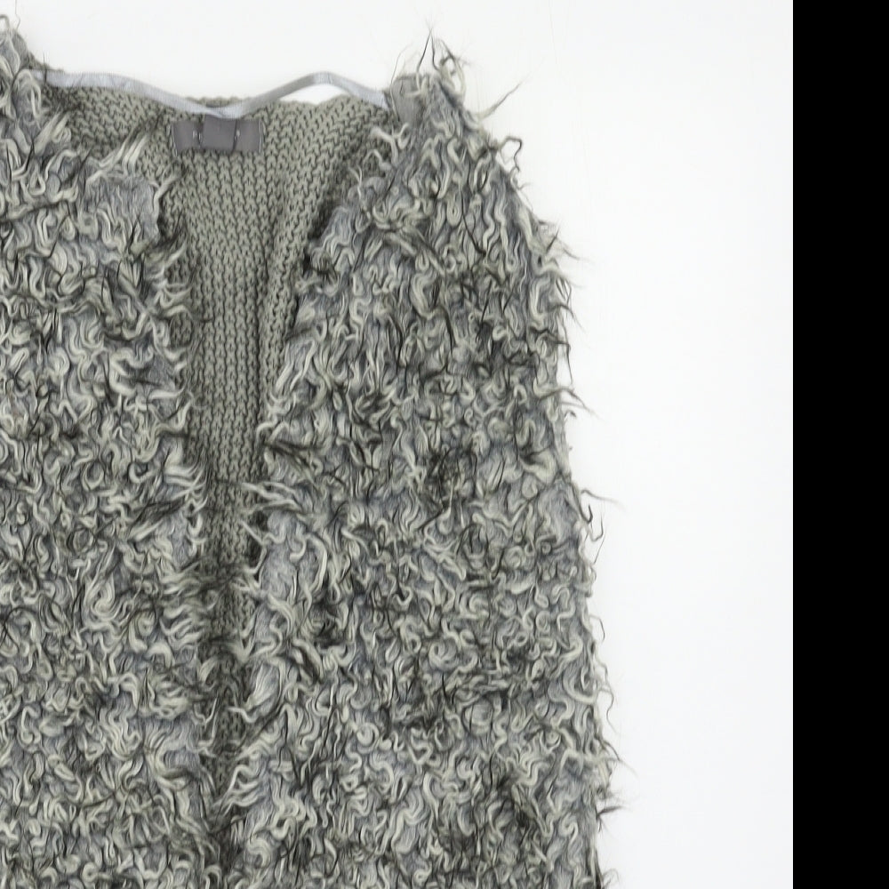 Primark Womens Grey   Gilet Poncho Size 12