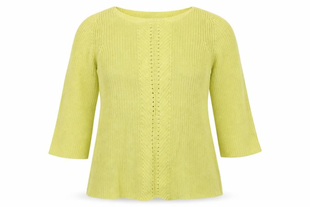 Womens UK Size L M&S Yellow Pullover Jumper