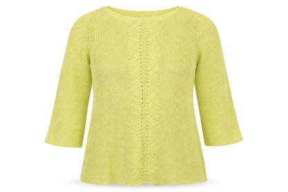 Womens UK Size L M&S Yellow Pullover Jumper