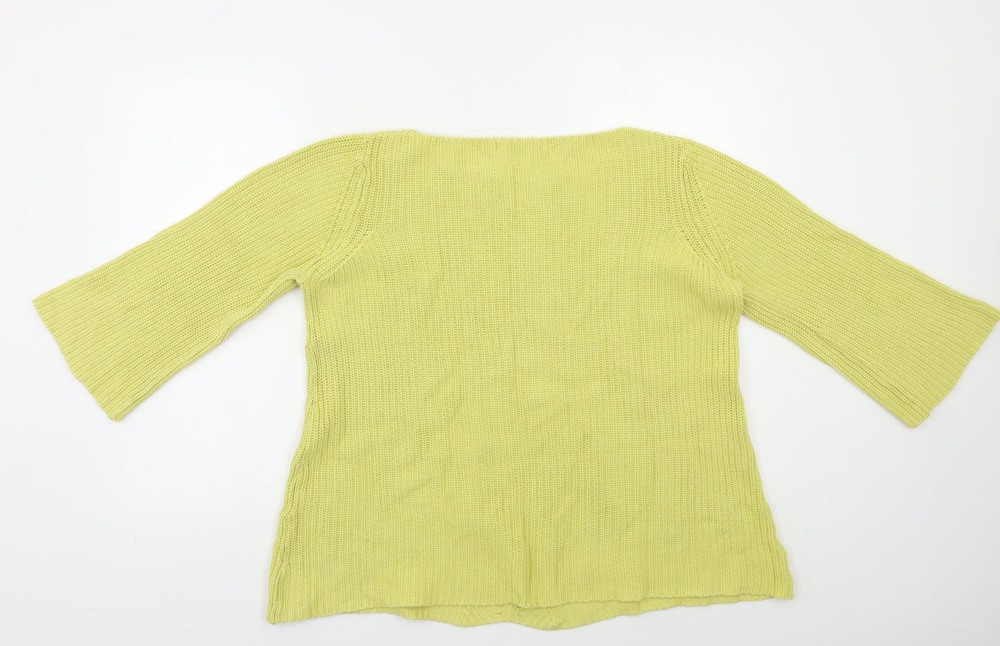 Womens UK Size L M&S Yellow Pullover Jumper