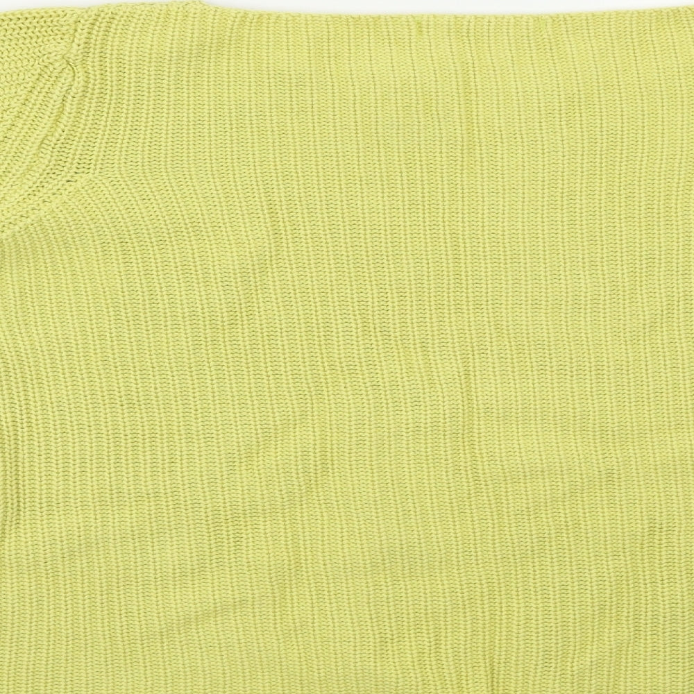 Womens UK Size L M&S Yellow Pullover Jumper