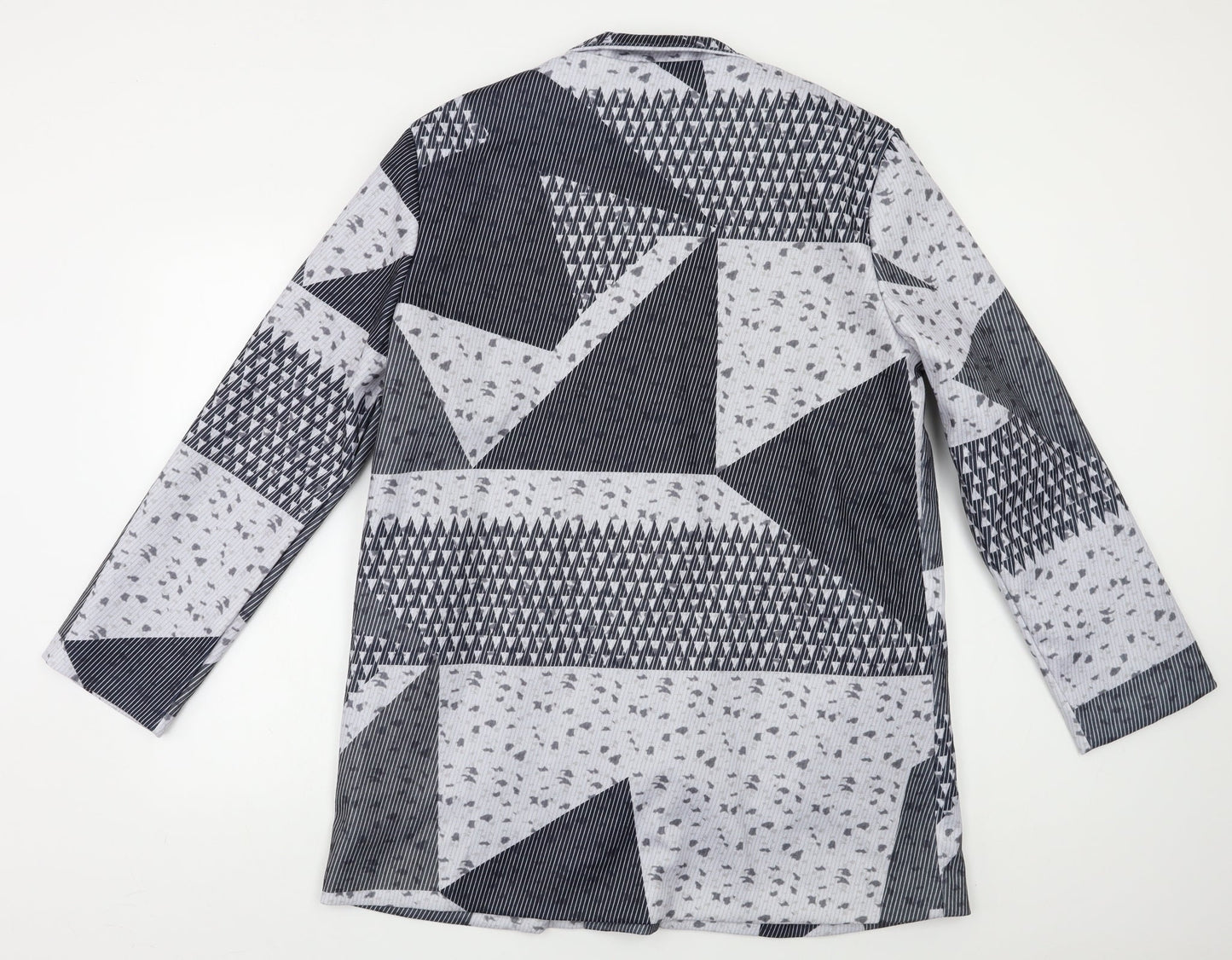 Womens UK Size M Preworn Grey Overcoat