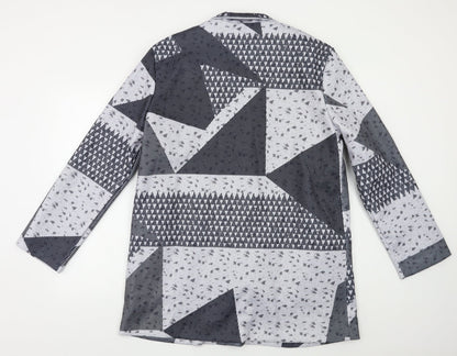 Womens UK Size M Preworn Grey Overcoat