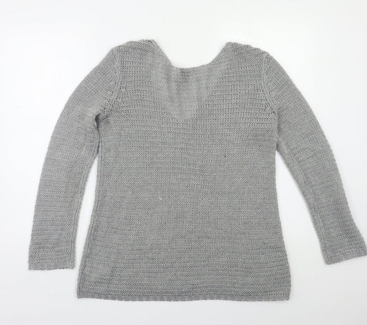 Womens UK Size S H&M Grey Pullover Jumper
