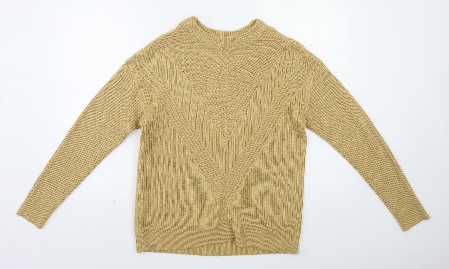 Dorothy Perkins Womens Beige   Pullover Jumper Size 8