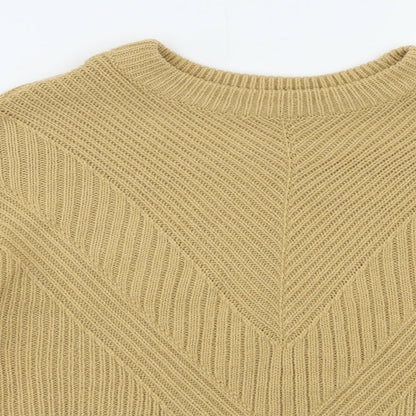 Dorothy Perkins Womens Beige   Pullover Jumper Size 8