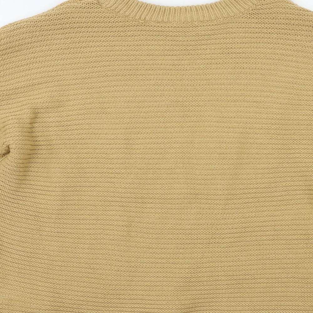 Dorothy Perkins Womens Beige   Pullover Jumper Size 8