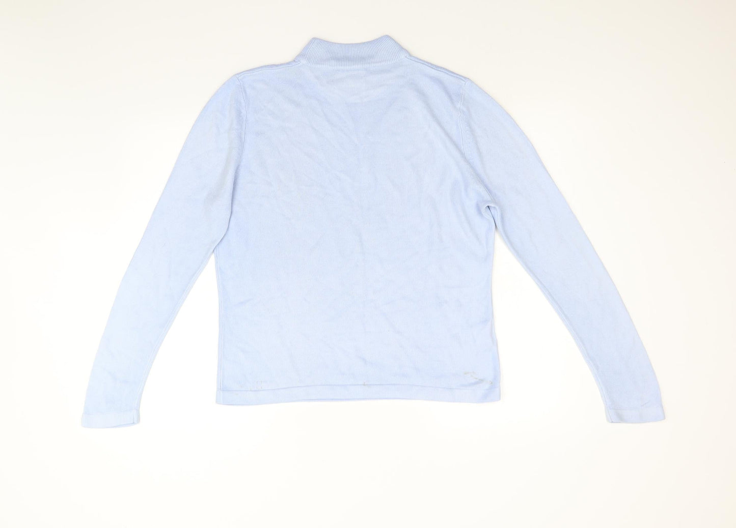 Womens UK Size 14 Papaya Blue Pullover Jumper