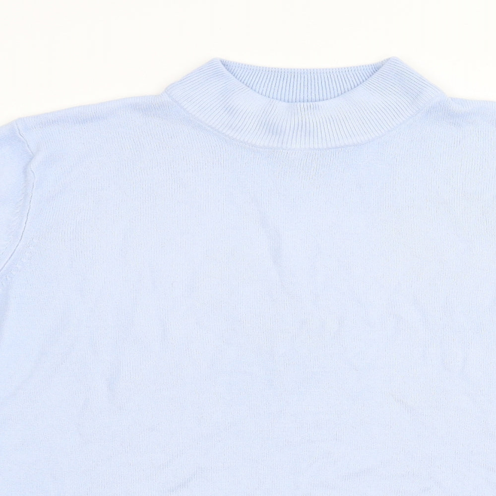 Womens UK Size 14 Papaya Blue Pullover Jumper