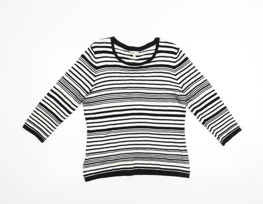 CC Womens Multicoloured Striped Knit Pullover Jumper Size S