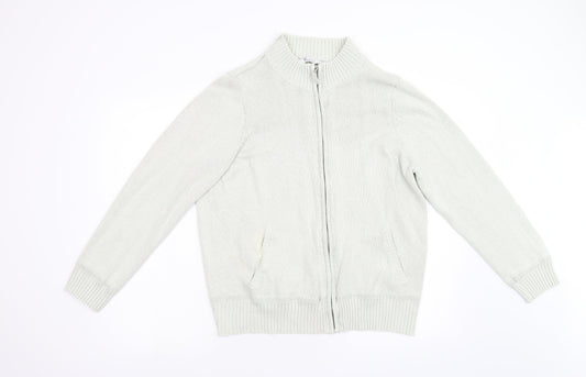 BHS Womens Grey  Knit Full Zip Jumper Size 18