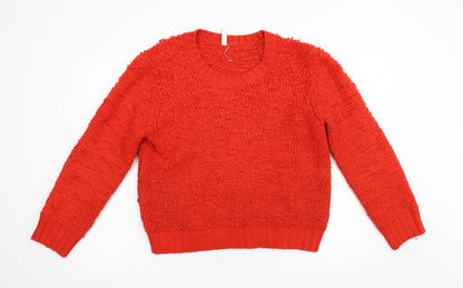Womens UK Size 12 Henry Holland Red Pullover Jumper