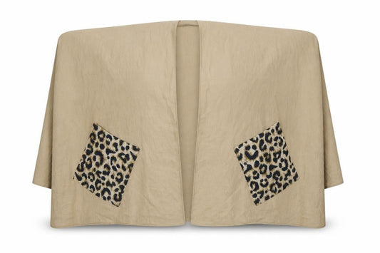 Avon Womens Brown Animal Print  Jacket Poncho One Size