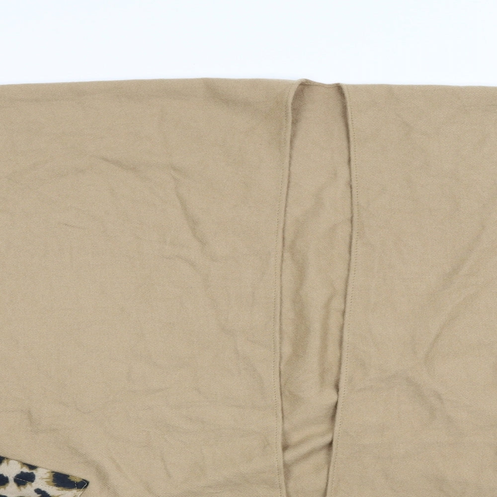 Avon Womens Brown Animal Print  Jacket Poncho One Size