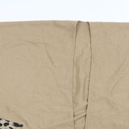 Avon Womens Brown Animal Print  Jacket Poncho One Size