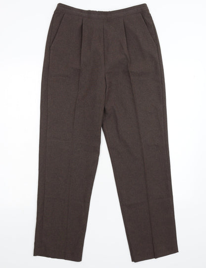 BM Collection Womens Brown   Trousers  Size 10 L28 in