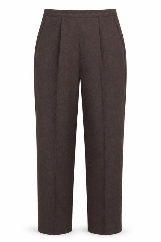 Womens UK Size 10 BM Collection Regular Fit  Brown Trousers