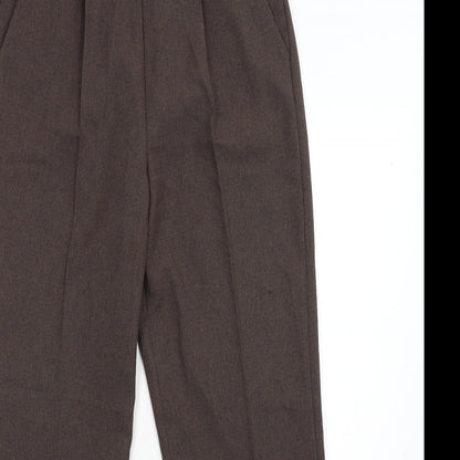 BM Collection Womens Brown   Trousers  Size 10 L28 in