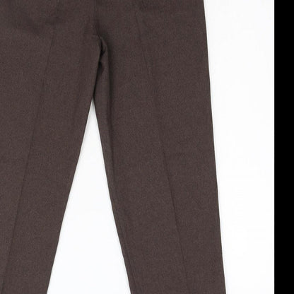 BM Collection Womens Brown   Trousers  Size 10 L28 in