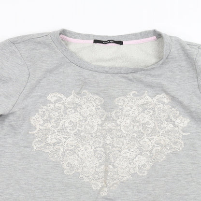 George Womens Grey   Pullover Sweatshirt Size 10