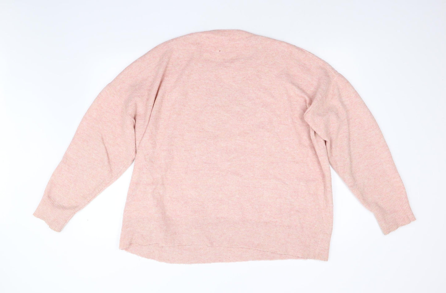 George Womens Pink  Knit Pullover Jumper Size XL