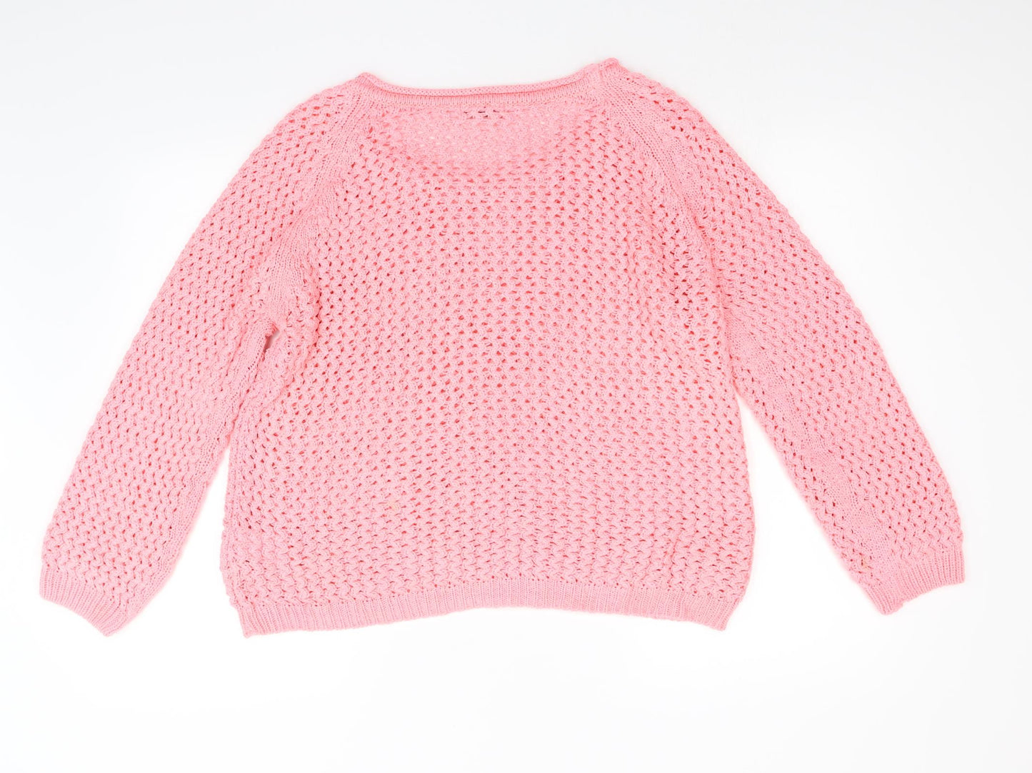 Womens UK Size L H&M Pink Pullover Jumper