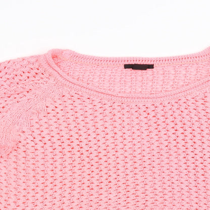 Womens UK Size L H&M Pink Pullover Jumper