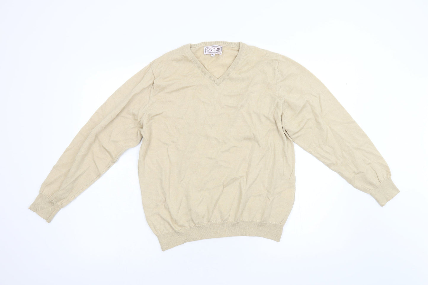 Womens UK Size 16 Country Collection Beige Pullover Jumper
