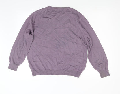 Womens UK Size 16 Country Collection Purple Pullover Jumper
