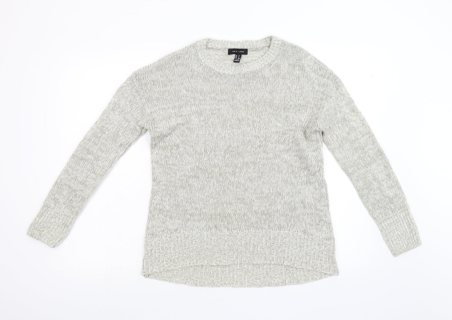 Womens UK Size S New Look Grey Pullover Jumper