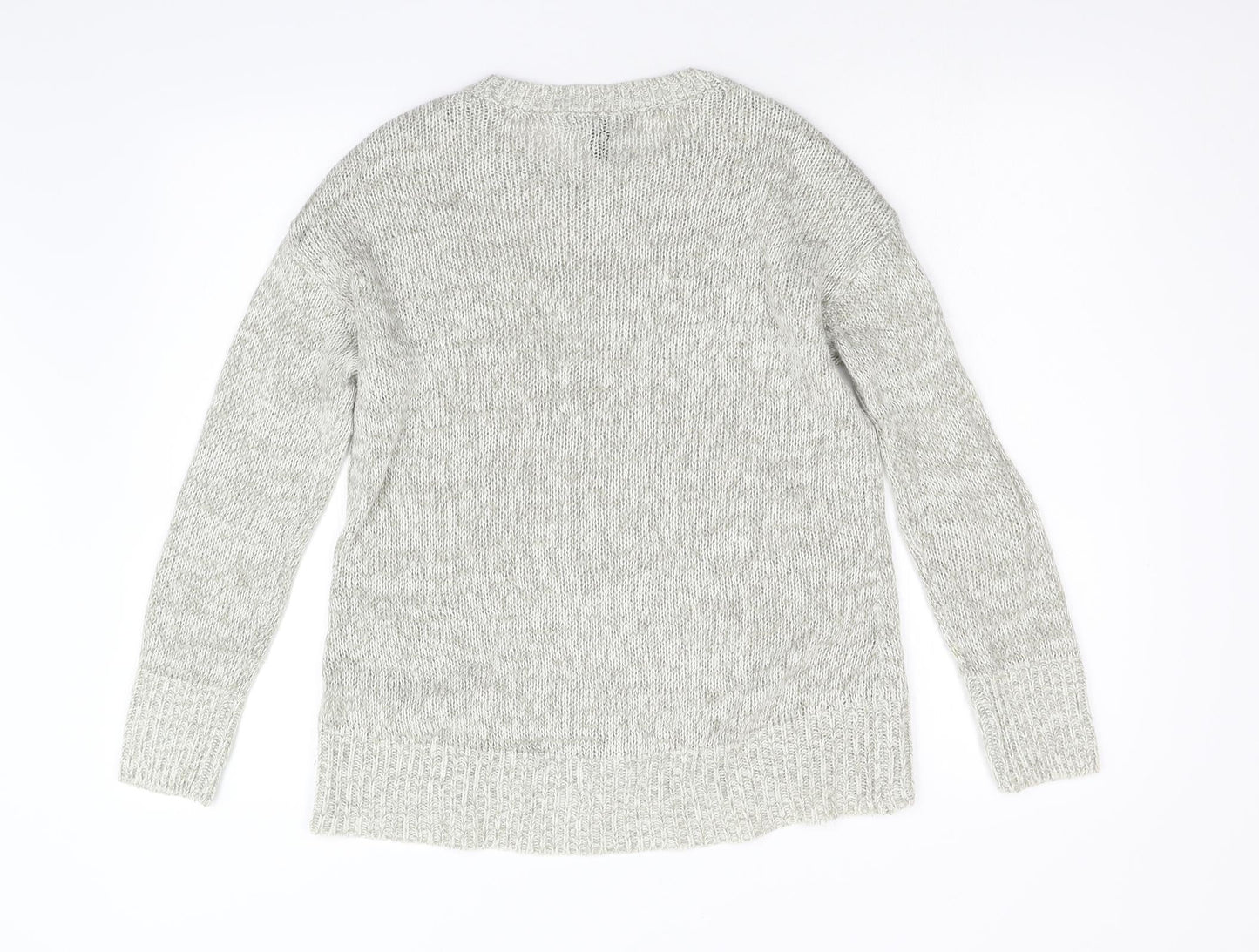 Womens UK Size S New Look Grey Pullover Jumper