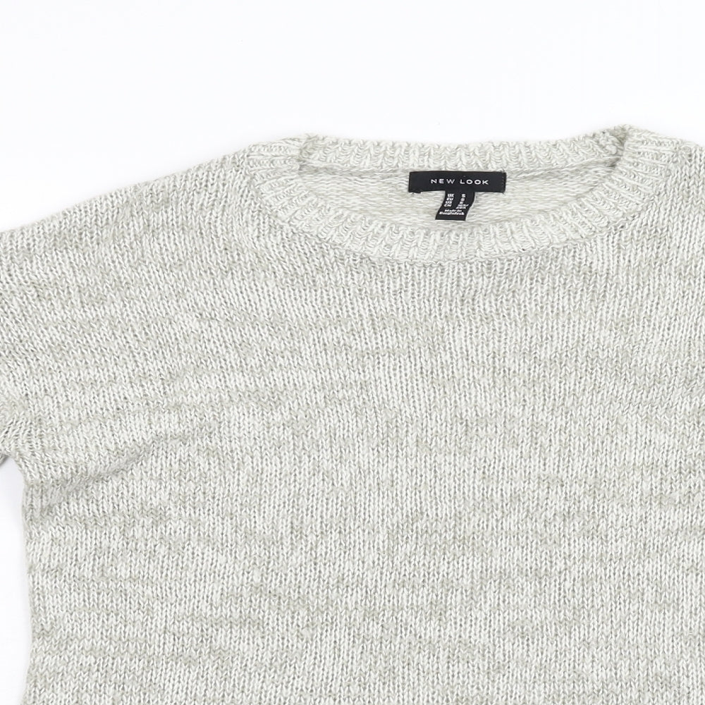 Womens UK Size S New Look Grey Pullover Jumper