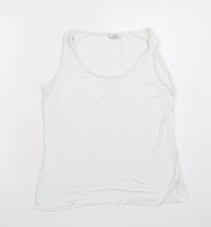 CMD Womens White   Basic Tank Size L
