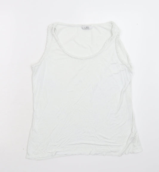 CMD Womens White   Basic Tank Size L